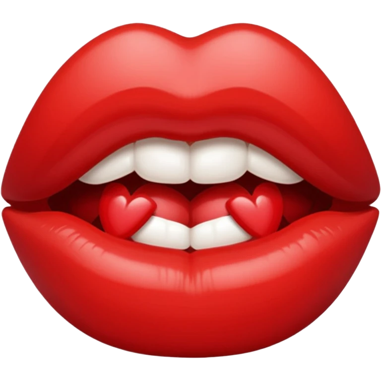 Receiving a lipstick kiss emoji