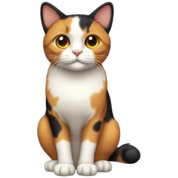 Calico Cat Full Body emoji
