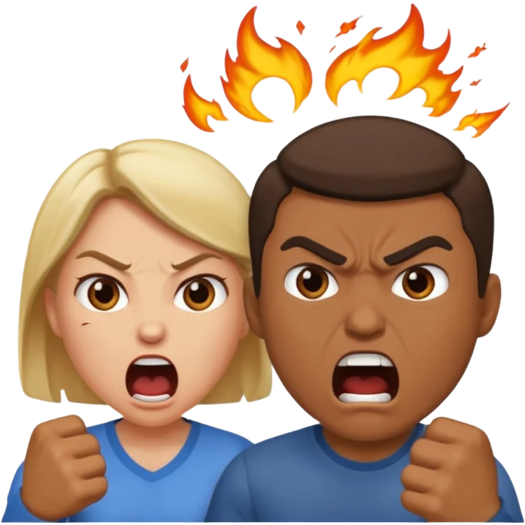 couple fight emoji