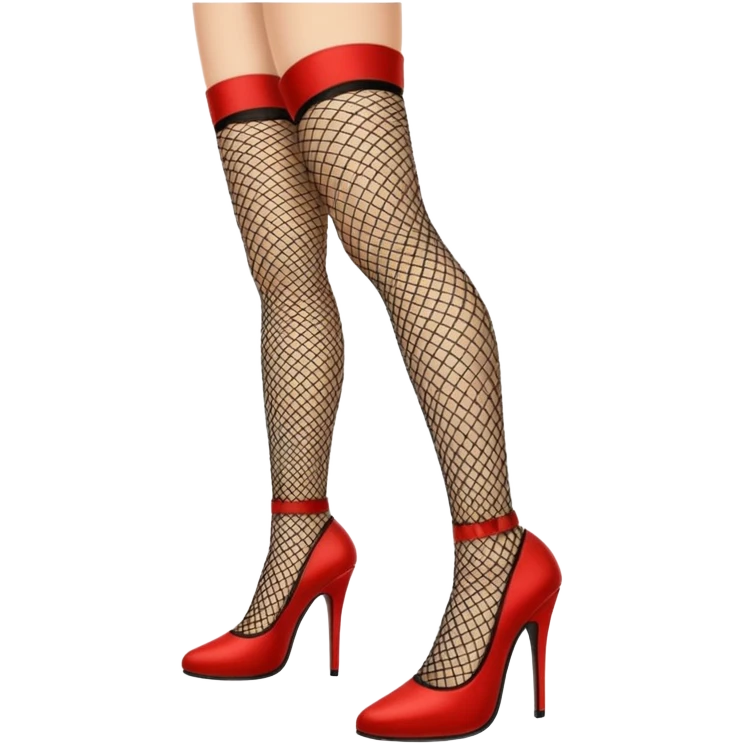 prostitute with high heels and fishnet stockings
 emoji