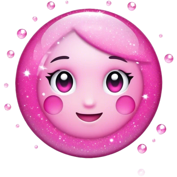 Pink sparkles emoji