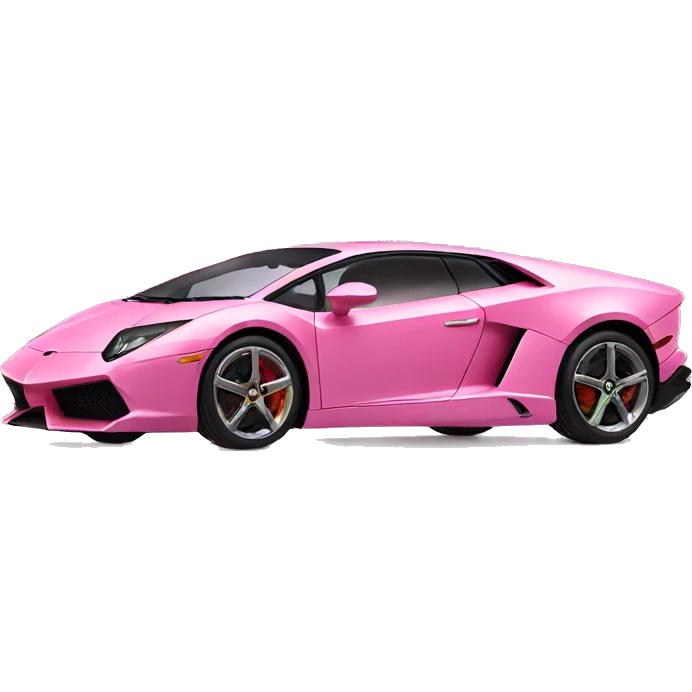 Pink Lamborghini emoji