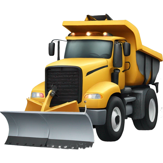 King driving a snow plow emoji