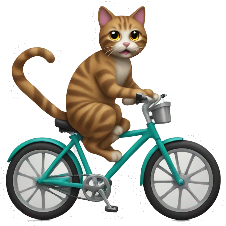 Cat on a bike emoji