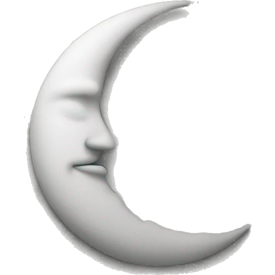 half moon emoji