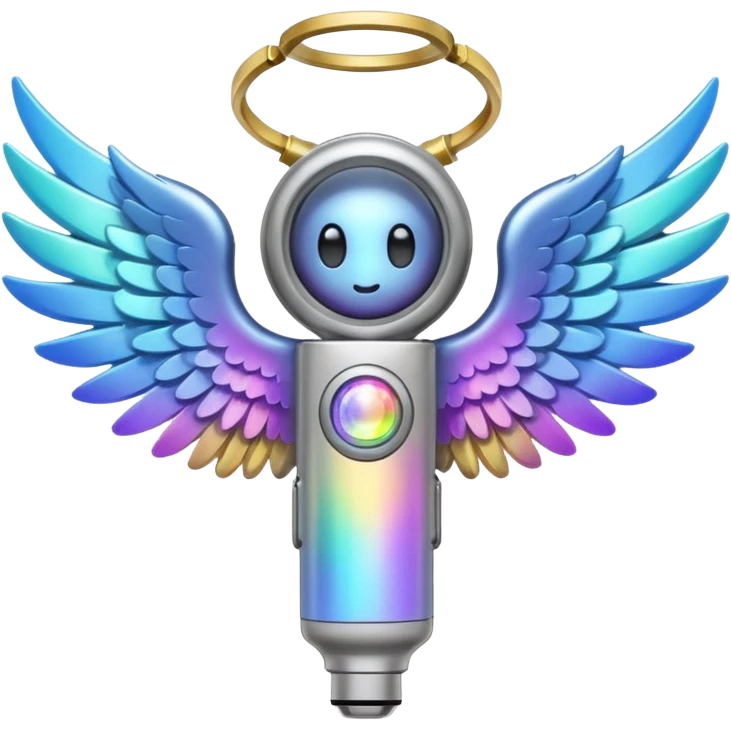 vape with wings and halo emoji