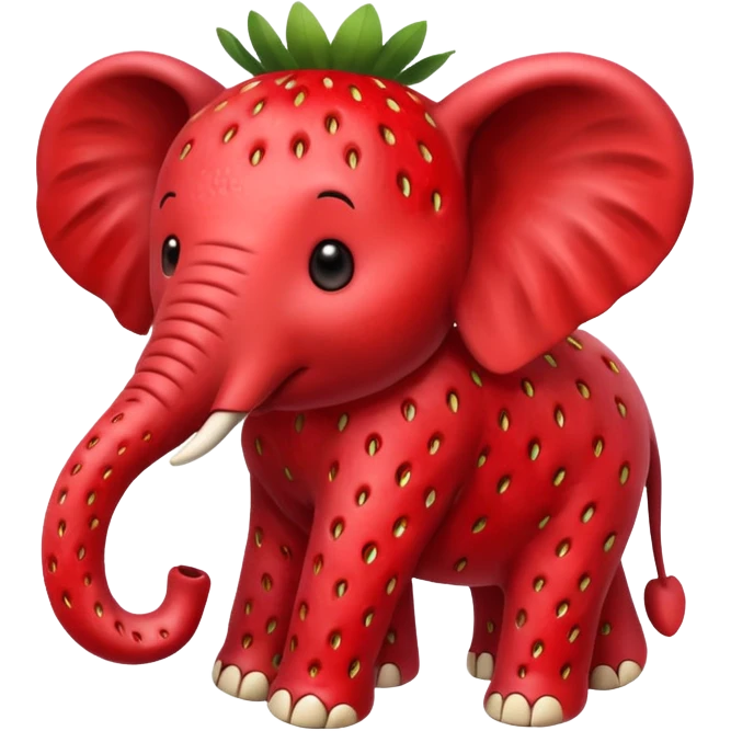 Strawberry Elephant emoji