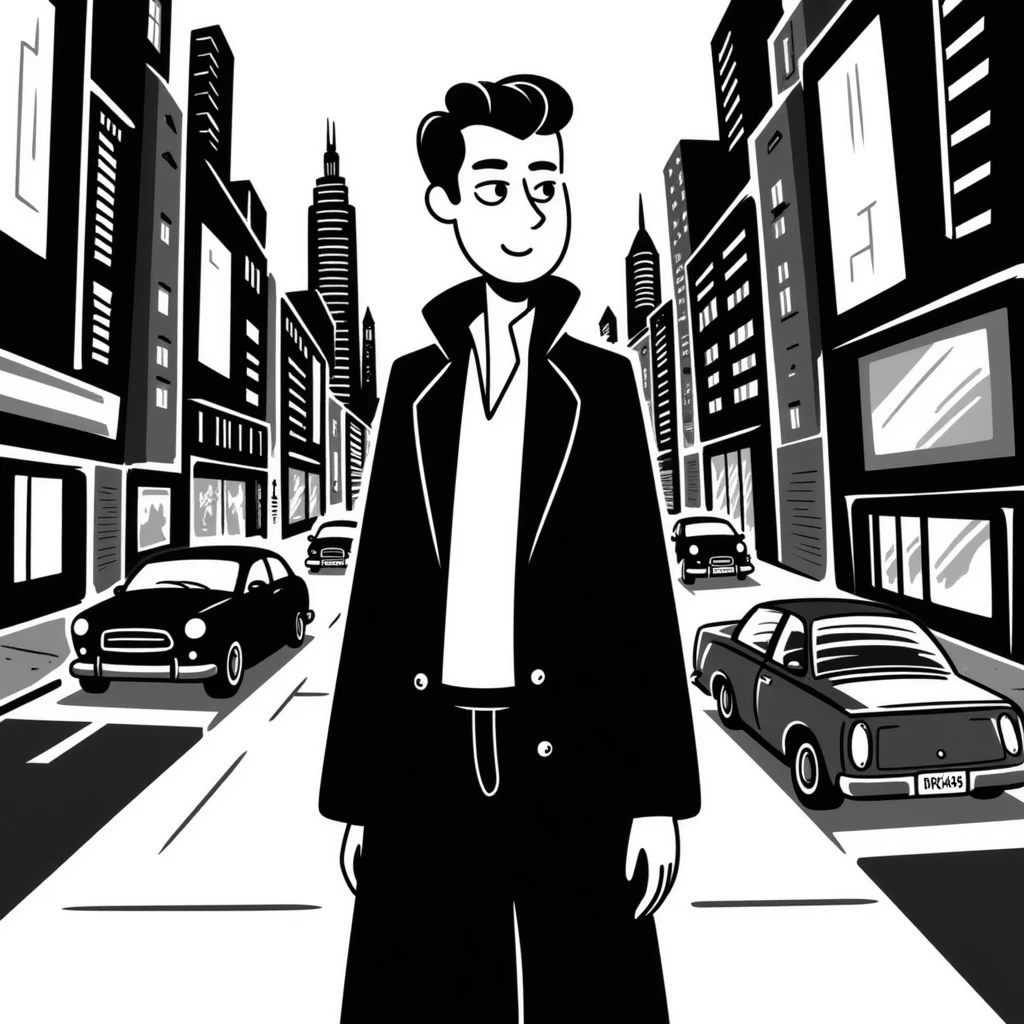 vampire man in cyberpunk setting emoji
