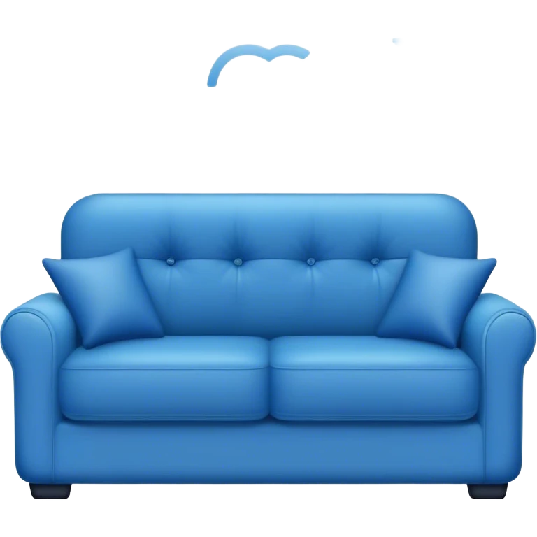 an iPhone on a blue couch emoji