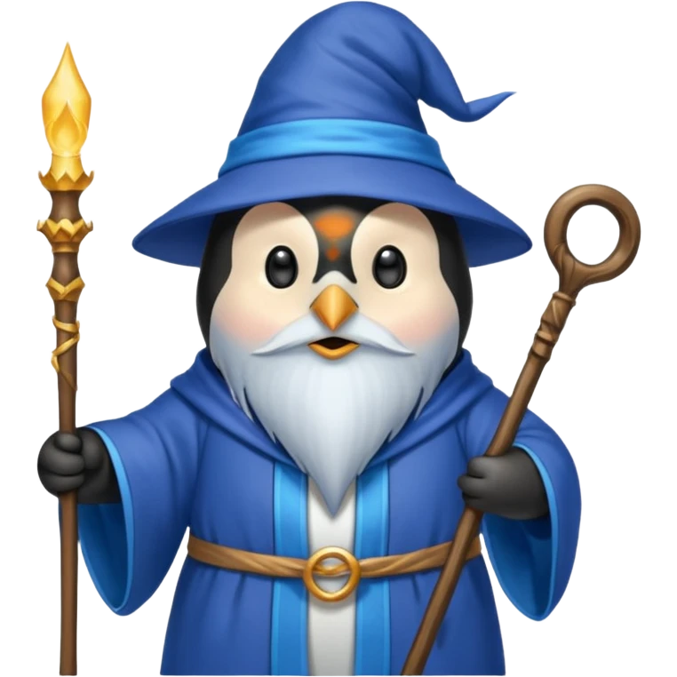 Penguin Wizard emoji