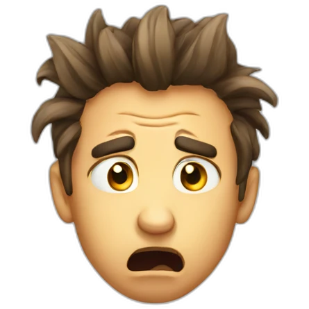 frightened emoji