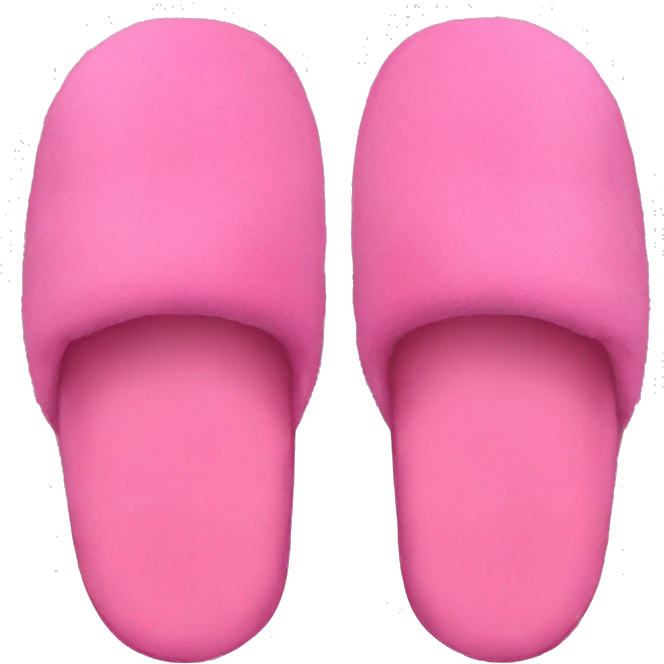 Pink slippers emoji