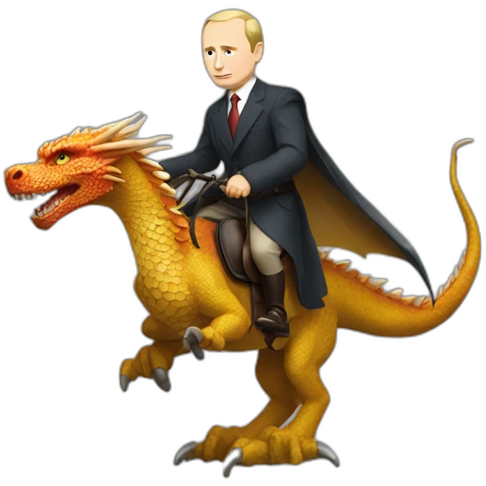 Putin ridding a dragon emoji