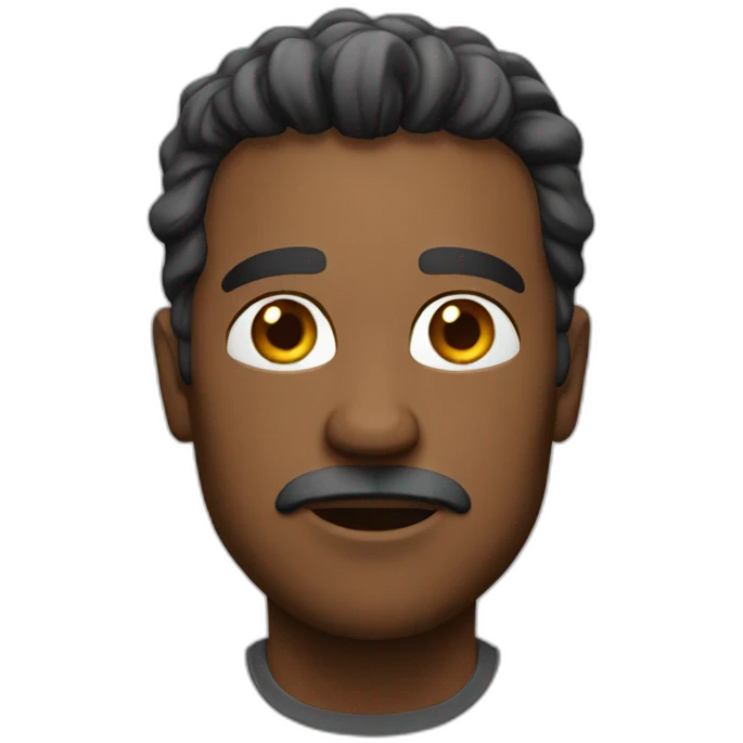 Man wiht emoji