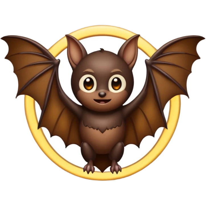 bat with halo emoji