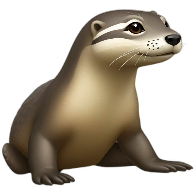 loutre sur tortue emoji