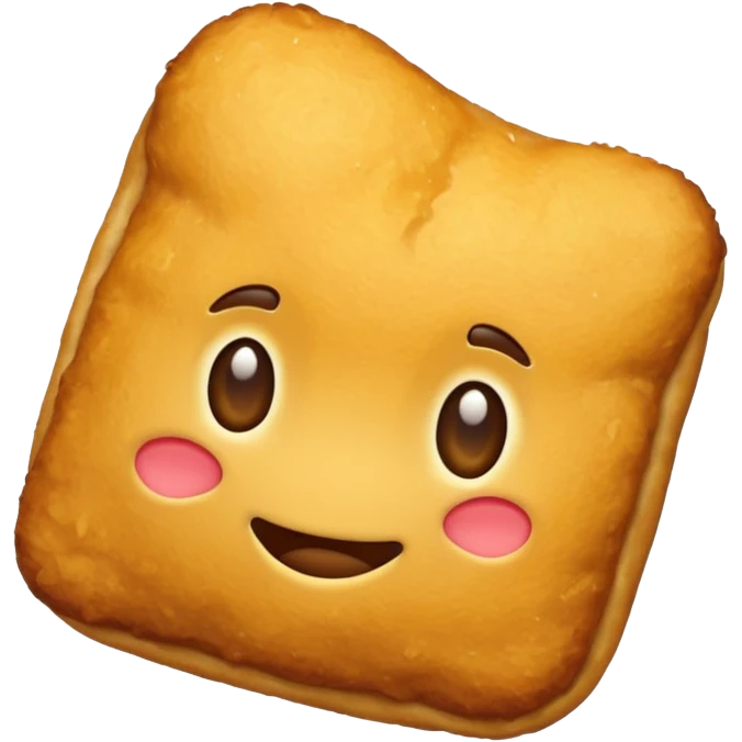 make a nugget emoji. it is important that the image has no face, no eyes, no nose, and no mouth, and no pink cheeks emoji