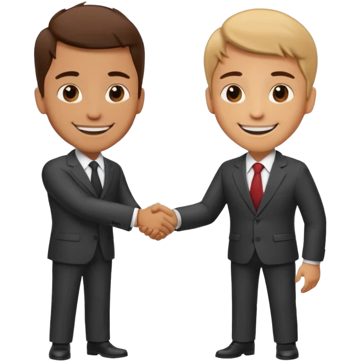 two person approached, shook hands, and was easy with all of them, jovial and joking, moving between French, English, and Spanish. emoji