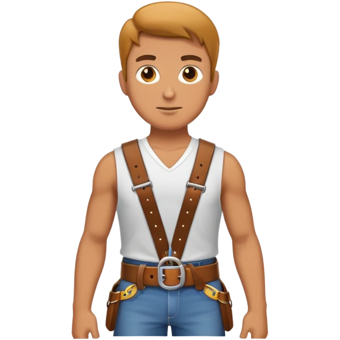 Père avec une ceinture  emoji