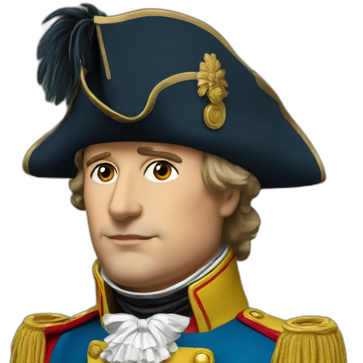 Napoleon with hat emoji