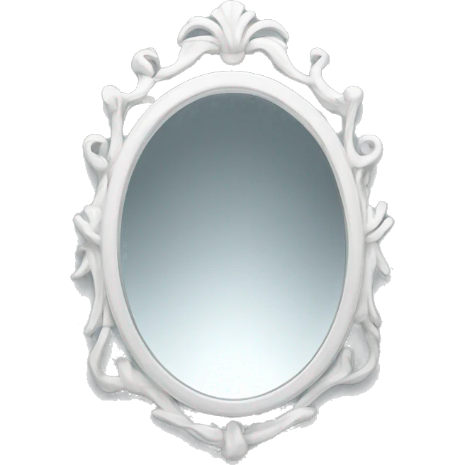 mirror with white frame emoji