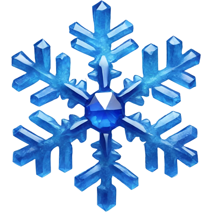sapphire gemlike snowflake emoji