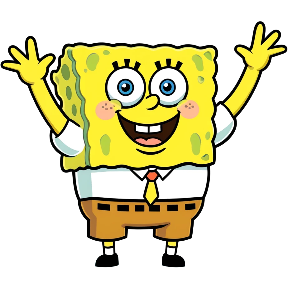 spongebob throwing up emoji