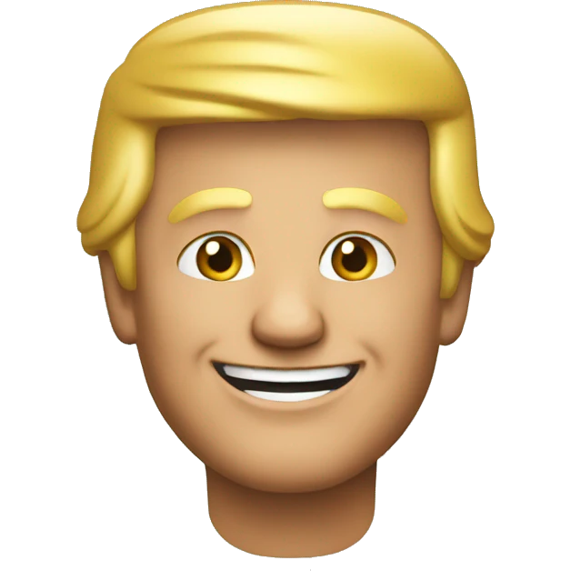 Trump happy emoji