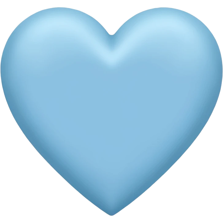 Baby blue heart  emoji