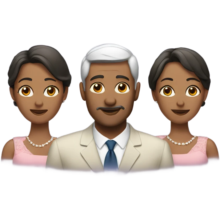 Man with two wives emoji