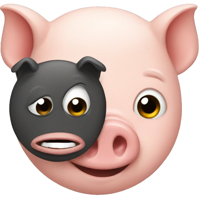 Pig with man emoji