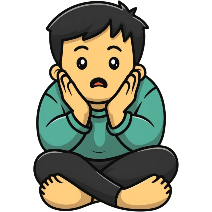 anxious man desperately begging and pleading expression saying please don't leave me emoji