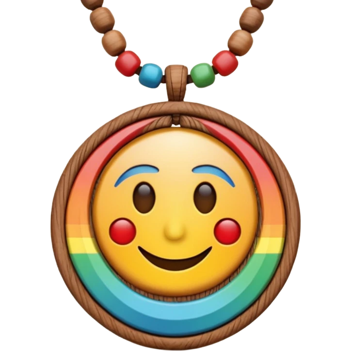 hippie necklace emoji