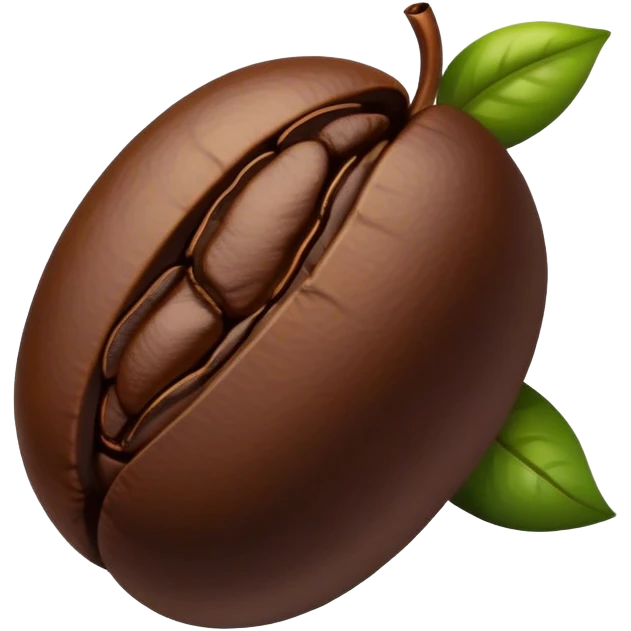 Coffee bean emoji