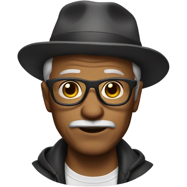 Old man with swag emoji
