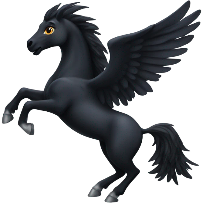 Black pegaso emoji