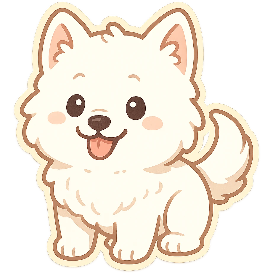 samoyed puppy emoji