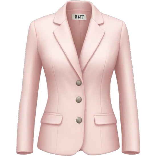 Pale pink petite jacket emoji