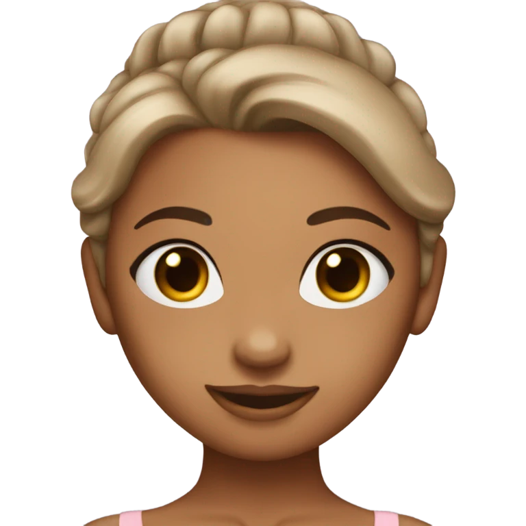 Tan skin girl ballerina  emoji