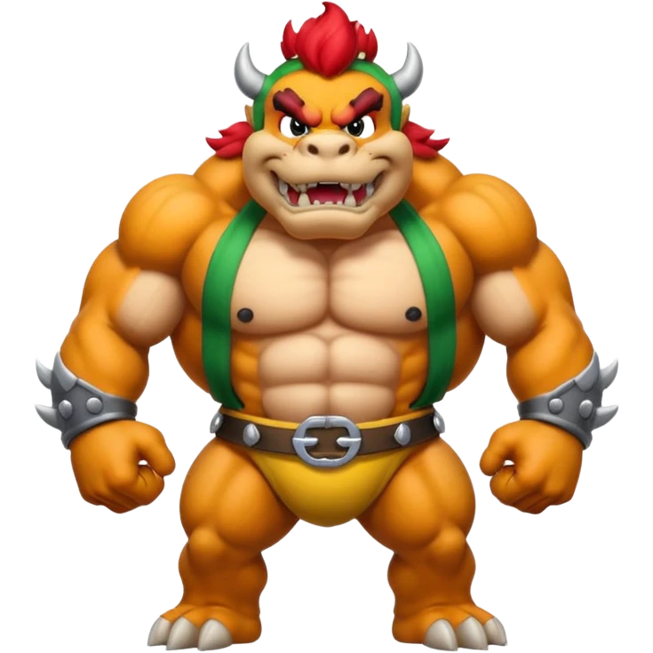 Bowser with large chest emoji