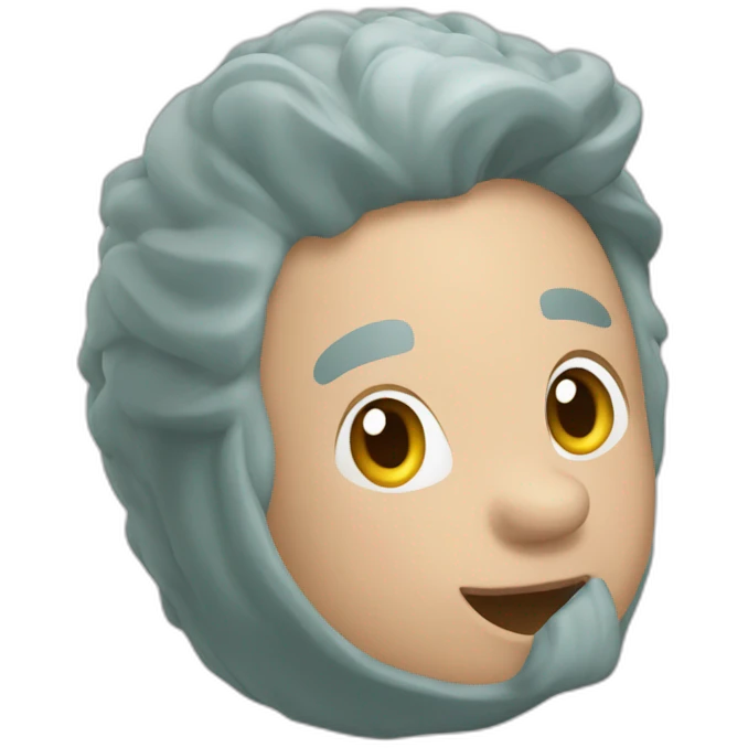 un cerdo arriba de un arcoirir emoji