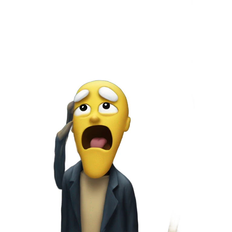 The scream painting emoji