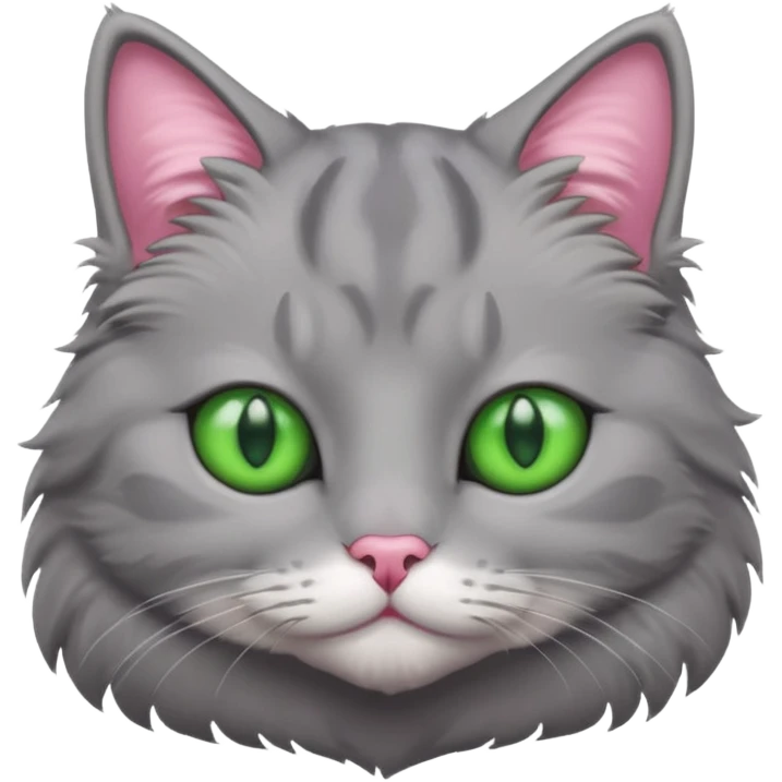 Grey cat emoji