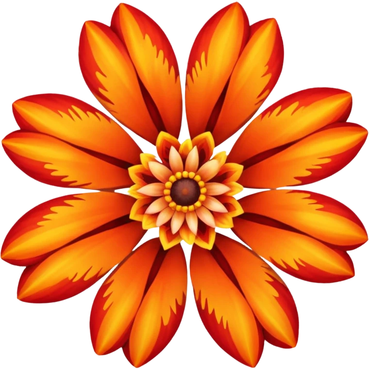 Fire wheel flower emoji