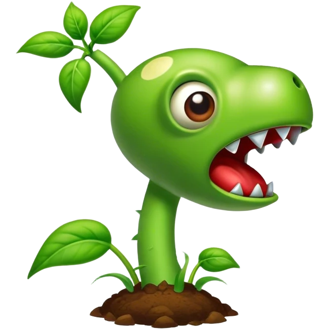 Peashooter plants vs zombies emoji