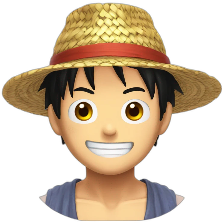 Luffy chapeau de paille emoji