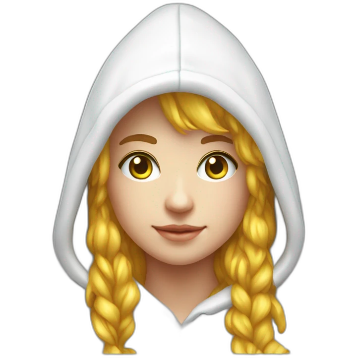 Pixelart developer  white hoodie computer iridescente light emoji