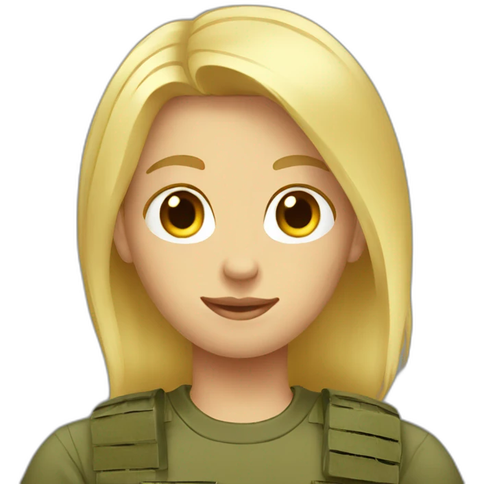 blond hair boyfriend in army t-shirt emoji