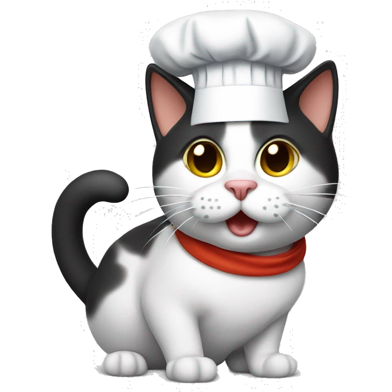 Cat with chef hat emoji