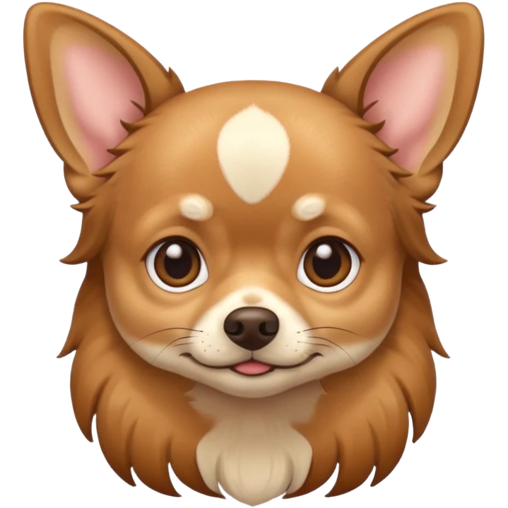 Chihuahua dog with mullet emoji